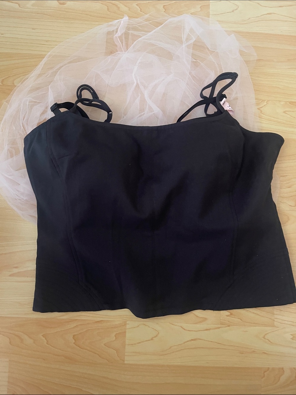 Urban Outfitters Black Strappy Bustier Camisole